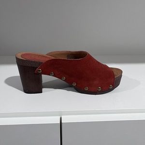 Retro Mules—Rust Colored